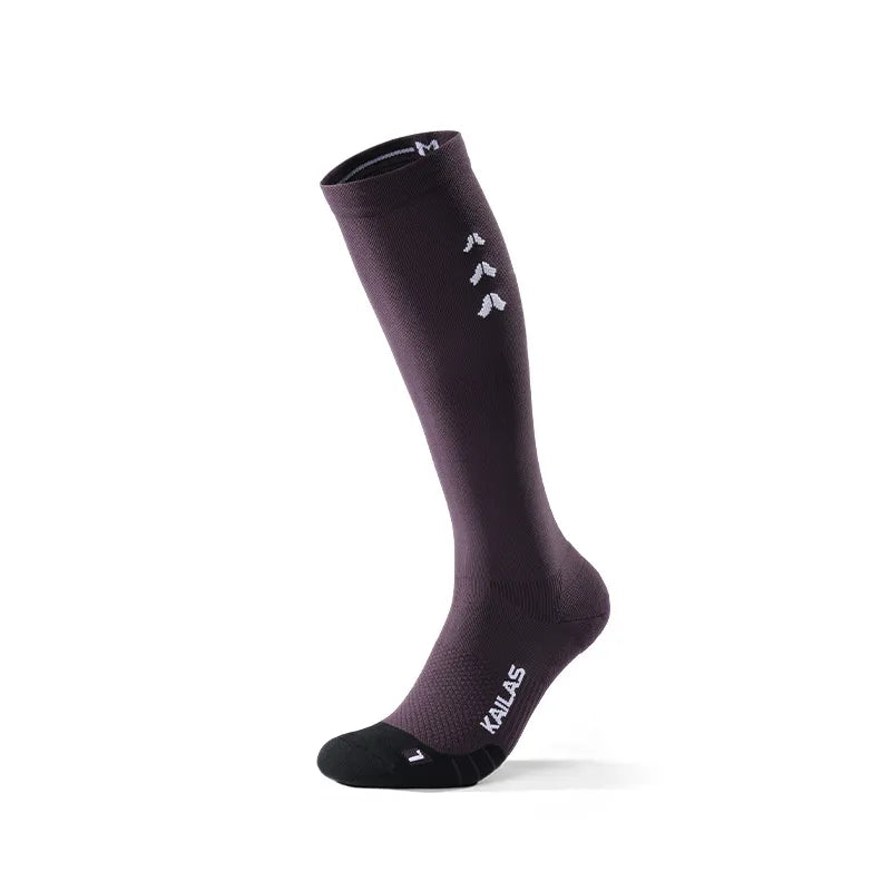 Kailas FUGA High-Cut Trail Running Socks Unisex-Color-Midnight Plum