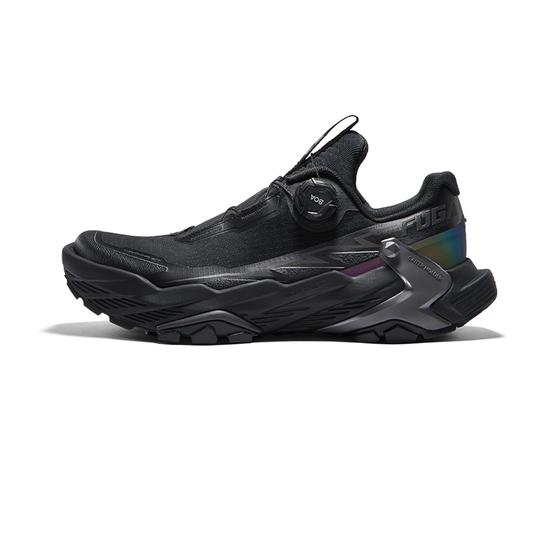 New Kailas FUGA BLACK SOLITUDE DU 2 BOA® Trail Running Shoes Men's-Color-Darkest Hour