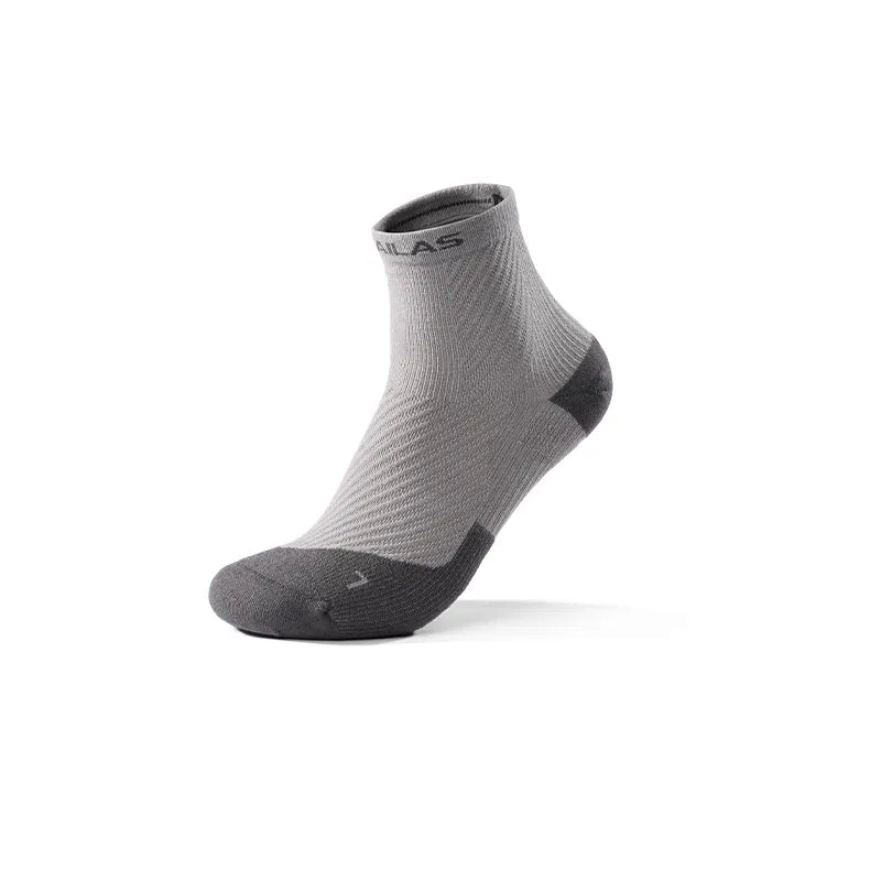Kailas FUGA Low-Cut Trekking Socks (2-Pack) Unisex-Color-Dark Pastel Blue/Dark Reddish Brown