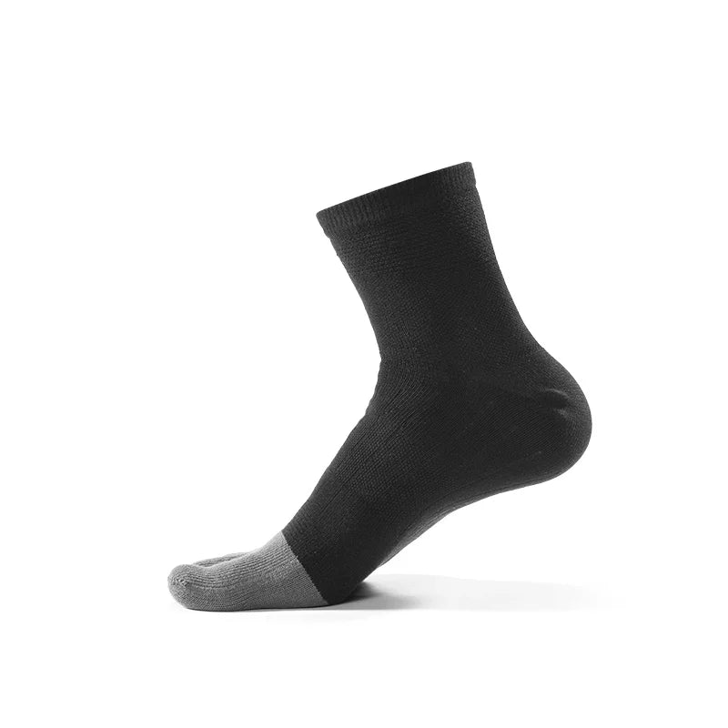 Kailas FUGA Low-Cut 5-Finger Trail Running Socks Unisex-Color-Black