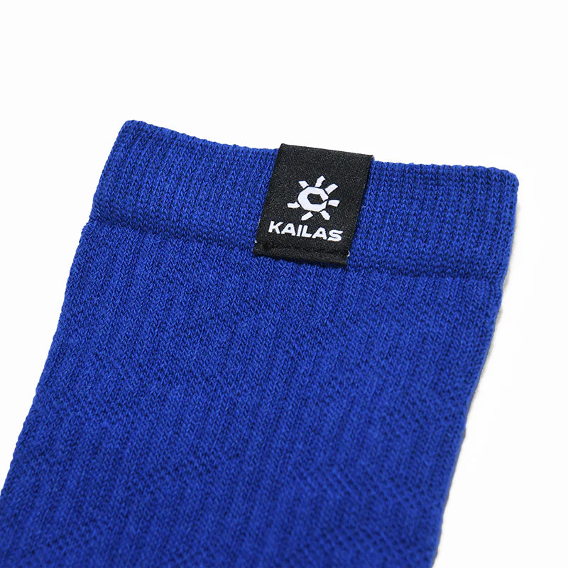 Kailas Mid-Cut Hiking Socks (2-Pack) Unisex-Color-Ice Blue/White