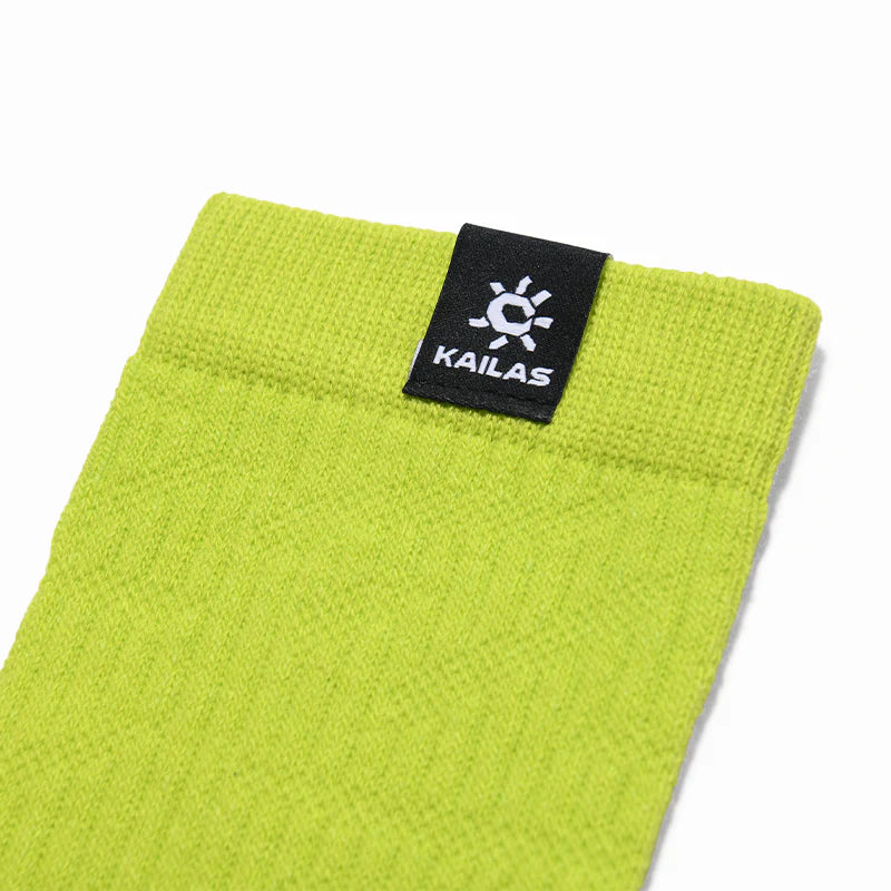 Kailas Mid-Cut Hiking Socks (2-Pack) Unisex-Color-Jade Green/White