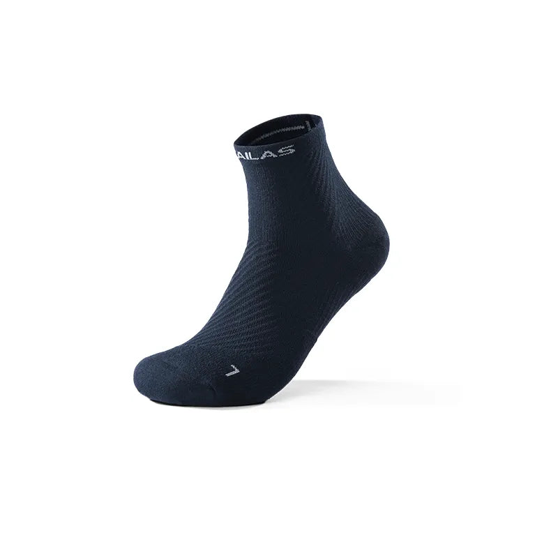 Kailas FUGA Low-Cut Trekking Socks (2-Pack) Unisex-Color-Dark Pastel Blue/Dark Reddish Brown