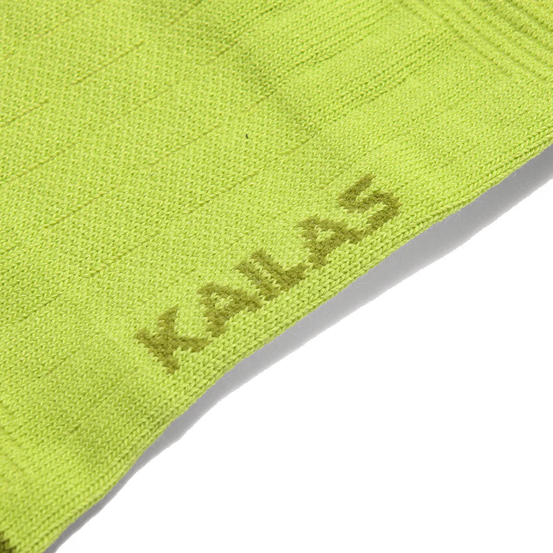 Kailas FUGA Low-Cut 5-Finger Trail Running Socks Unisex-Color-Vibrant Green/Pine Green