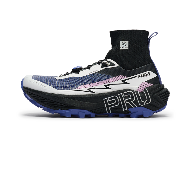 Kailas FUGA EX PRO GAITER Trail Running Shoes Men's-Color-Neon Pink & Blue
