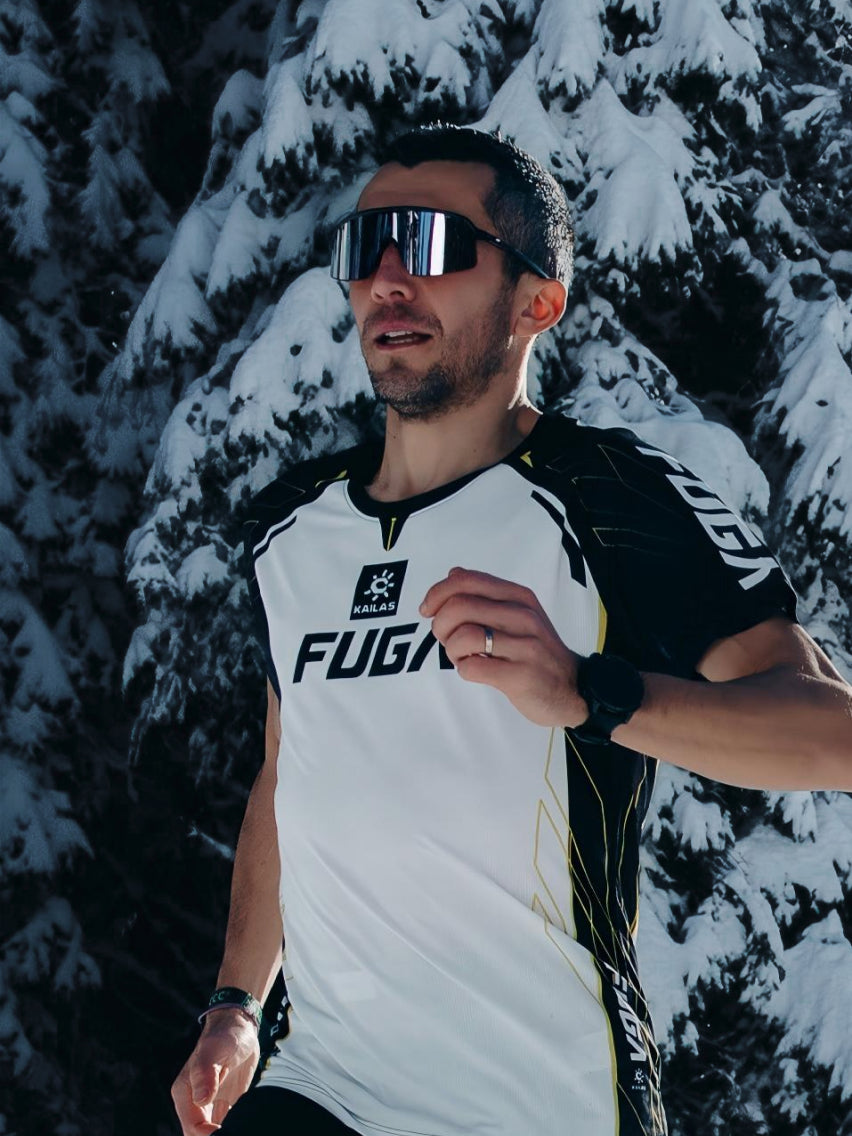 KAILAS FUGA athlete Arnaud Bonin winter trail running