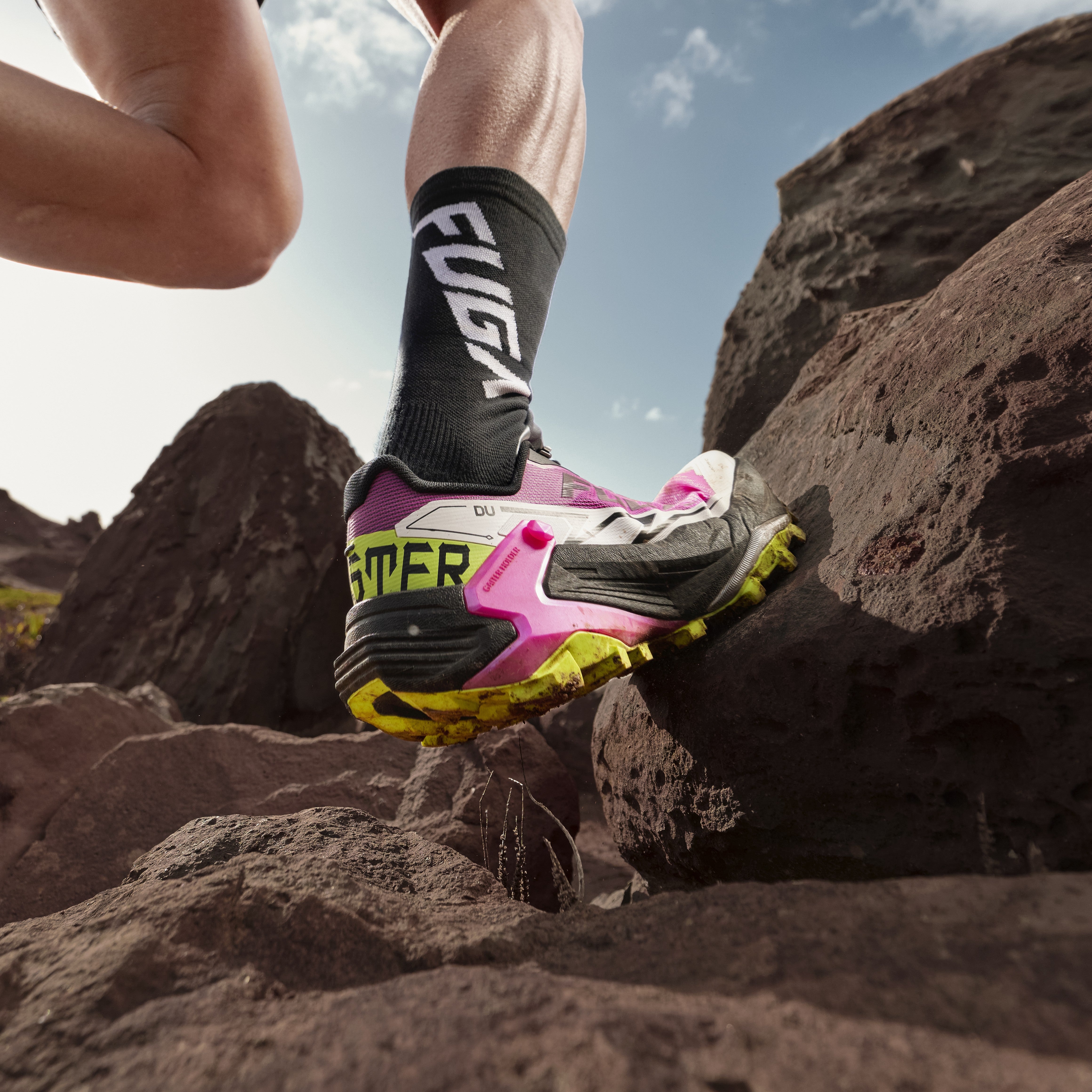 Kailas FUGA DU MONSTER Trail Running Shoes Men's-Color-Electric Pink