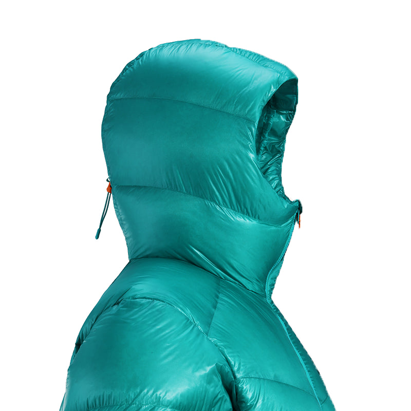 New Kailas 5000GT Alpine 1000FP Hooded Down Jacket Unisex-Color-Ledomanin Blue