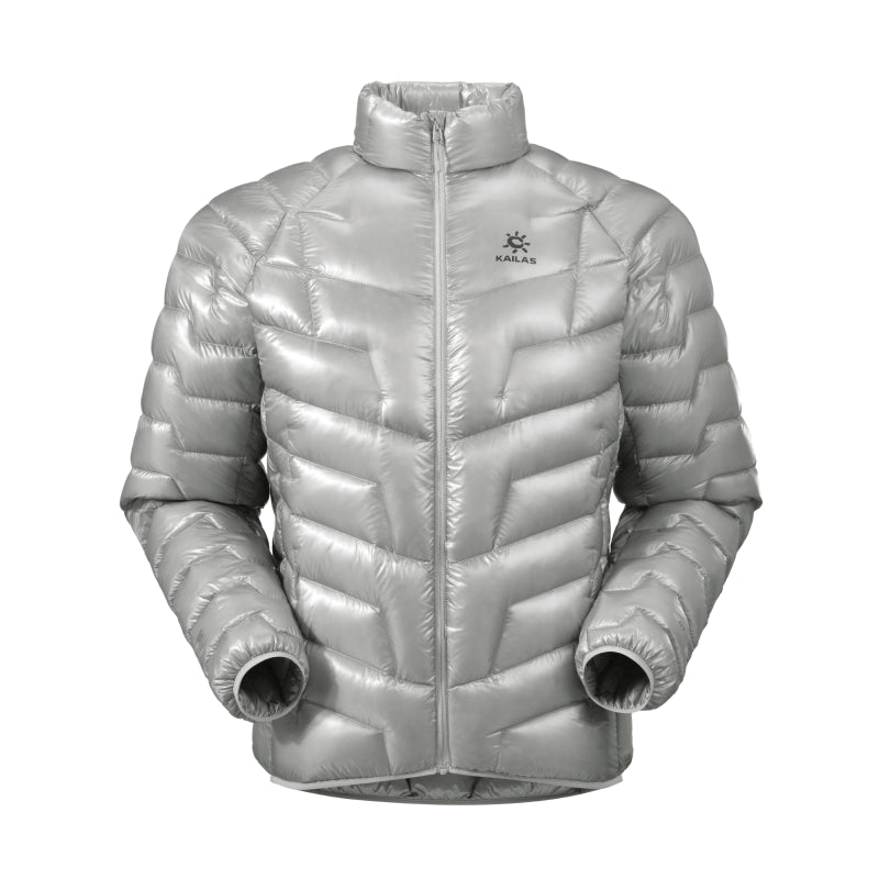 Kailas GT ZERO 900FP Goose Down Stand Collar Jacket Men's-Color-Sliver White