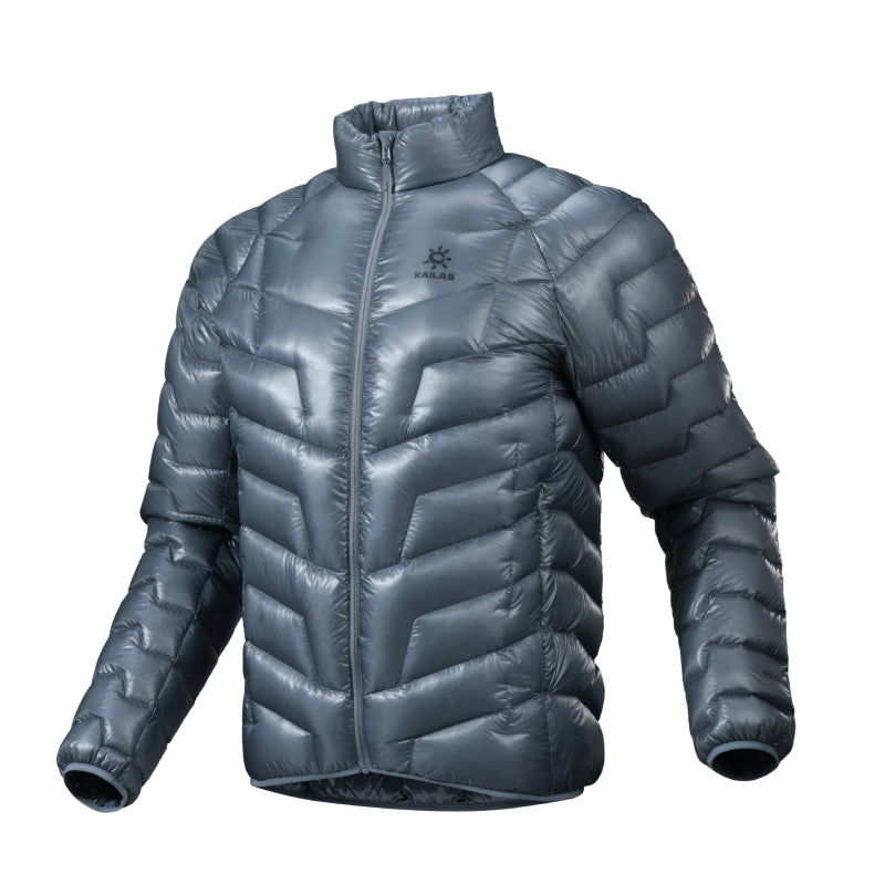 Kailas GT ZERO 900FP Goose Down Stand Collar Jacket Men's-Color-Snow Night Gray