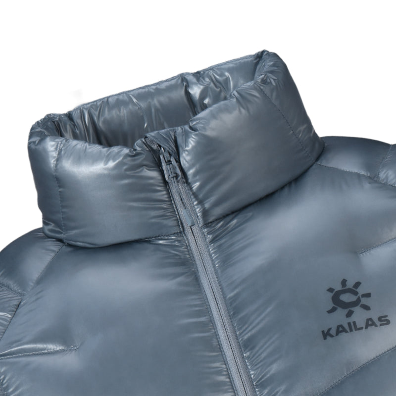 Kailas GT ZERO 900FP Goose Down Stand Collar Jacket Men's-Color-Snow Night Gray