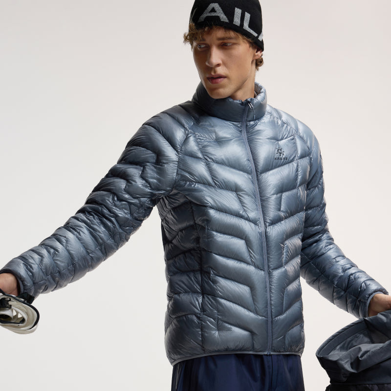Kailas GT ZERO 900FP Goose Down Stand Collar Jacket Men's-Color-Snow Night Gray