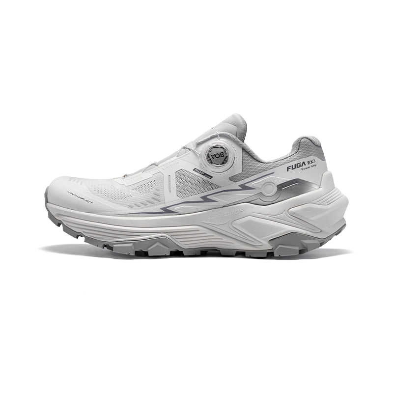 Kailas FUGA EX 3 BOA® Trail Running Shoes Men's-Color-Solid White