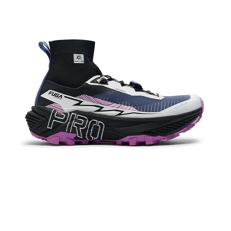 Kailas FUGA EX PRO GAITER Trail Running Shoes Men's-Color-Neon Pink & Blue