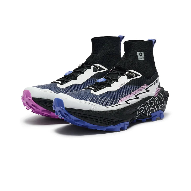 Kailas FUGA EX PRO GAITER Trail Running Shoes Men's-Color-Neon Pink & Blue