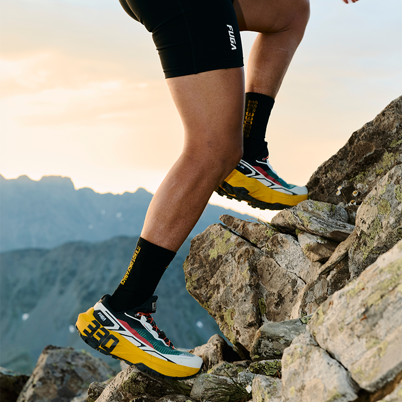 New Kailas FUGA EX 330 Trail Running Shoes Men's-Color-Aosta Glory