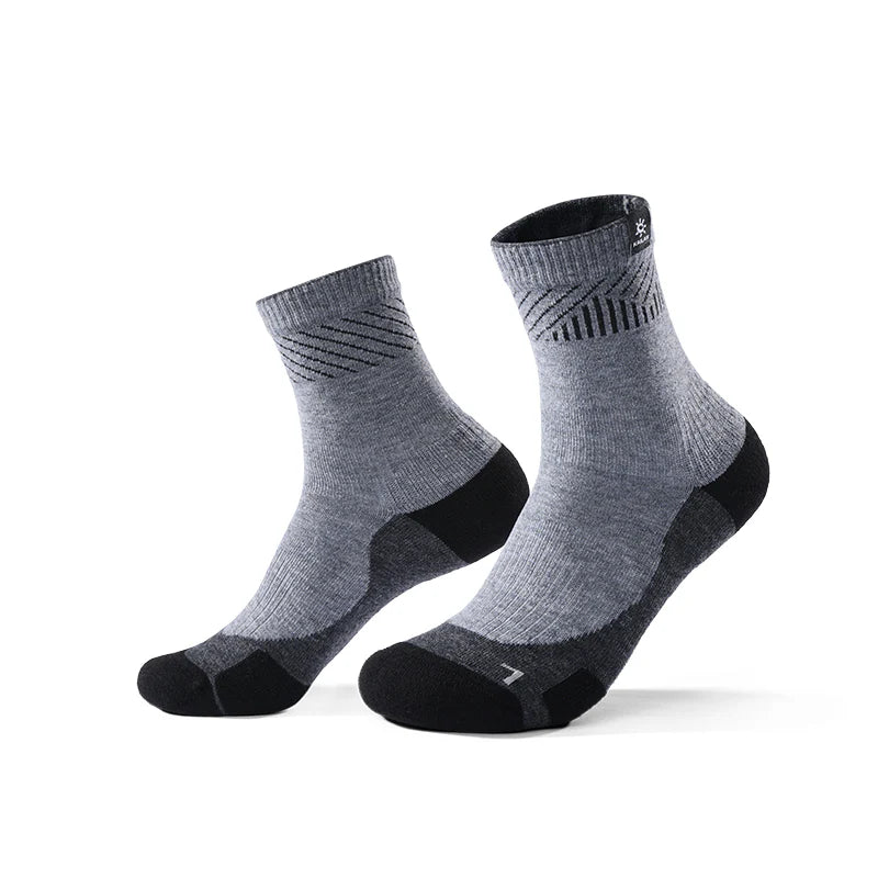 Kailas Mid-Cut Coolmax Hiking Socks Unisex-Color-Dark Gray