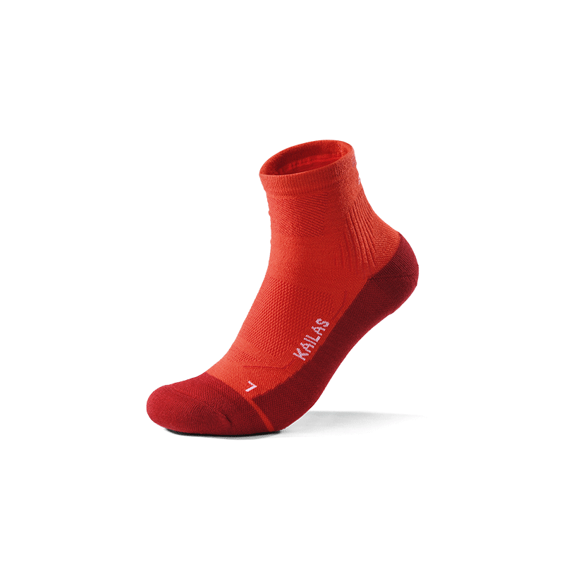 Kailas FUGA Merino Wool Low-Cut Trail Running Socks Unisex-Color-fuga orange