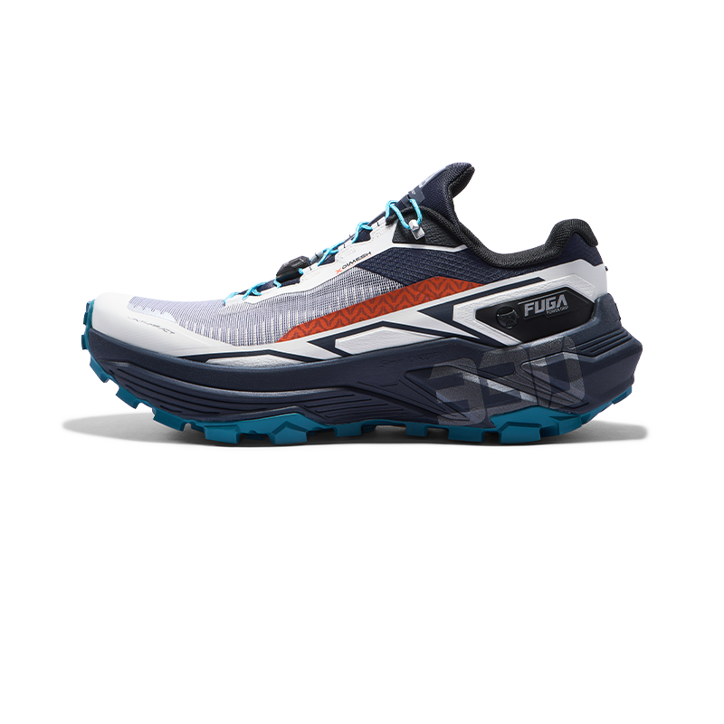 New Kailas FUGA EX 330 Trail Running Shoes Men's-Color-Unbleached Original/Navy Blue