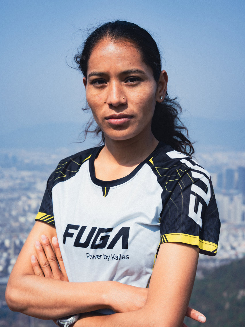 KAILAS FUGA athlete Ram Maya Budha trail portrait