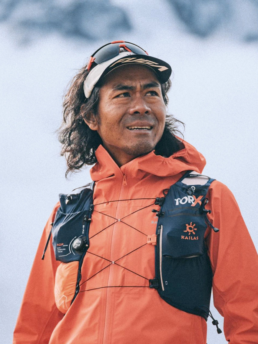 KAILAS FUGA athlete Sange Sherpa mountain portrait