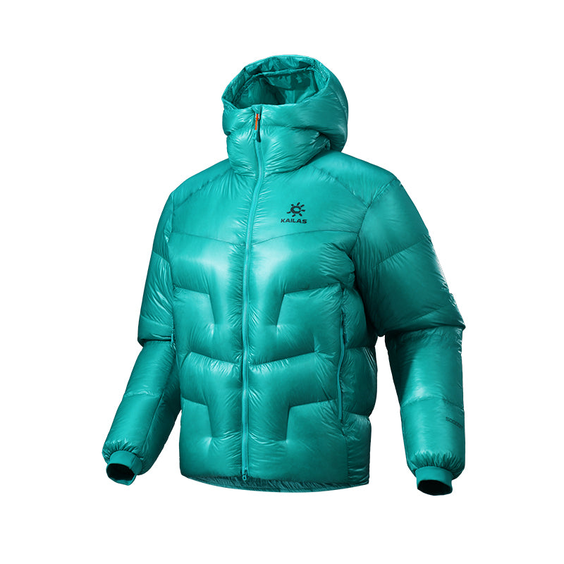 New Kailas 5000GT Alpine 1000FP Hooded Down Jacket Unisex-Color-Ledomanin Blue