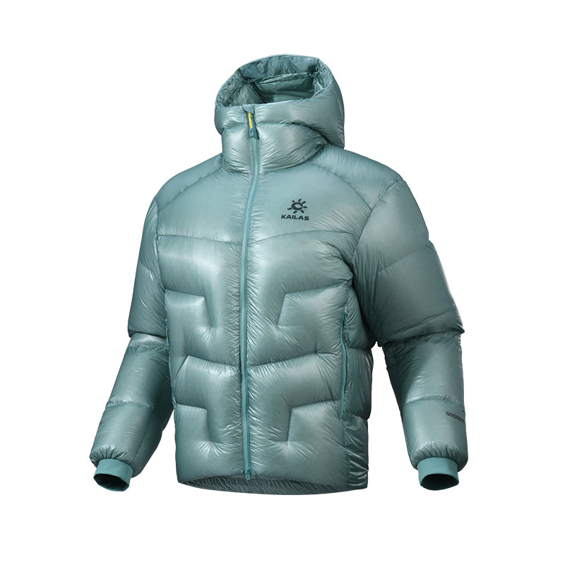 New Kailas 5000GT Alpine 1000FP Hooded Down Jacket Unisex-Color-Lake Blue
