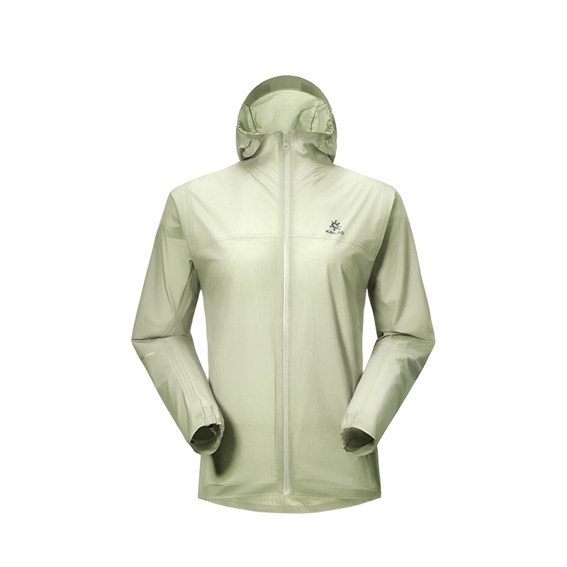 Kailas AERO Light Trail Running Hardshell Jacket Women's-Color-Light Green