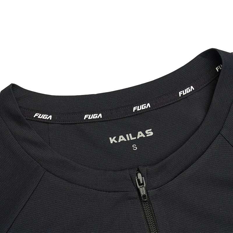 KAILAS FUGA Zipped Long Sleeve Functional T-shirt Women's-Color-Black