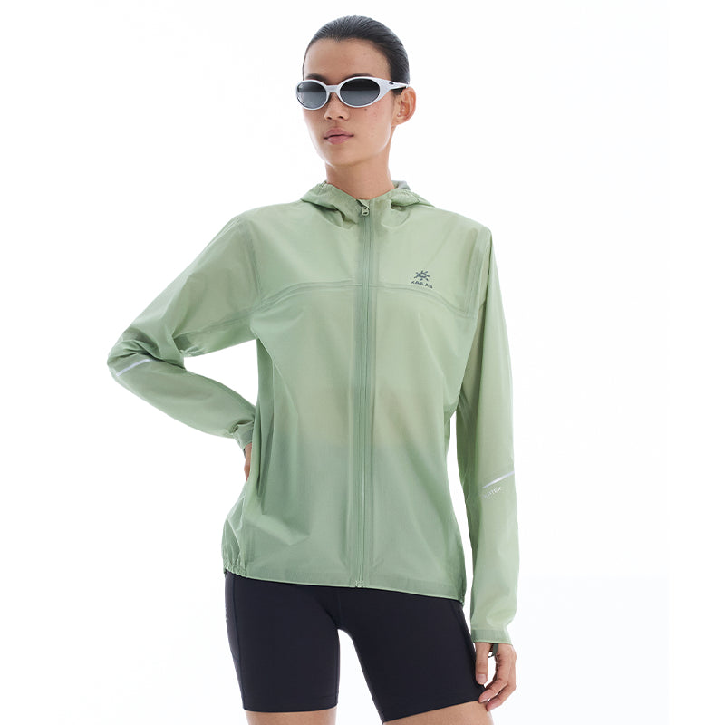 Kailas AERO Light Trail Running Hardshell Jacket Women's-Color-Light Green