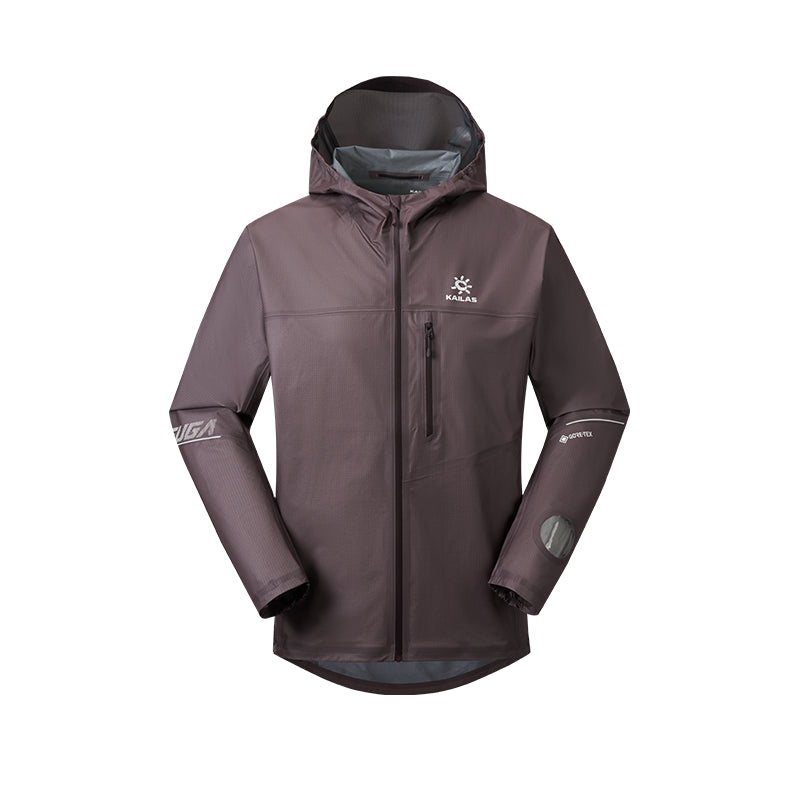 Kailas AERO GTX Trail Running Hardshell Jacket Men's-Color-Red Rock Brown