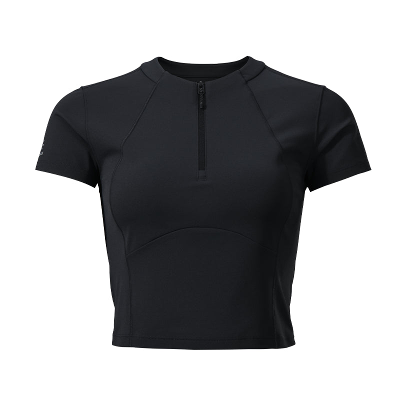 KAILAS Short Sleeve Zip T-shirt Women’s-Color-Black