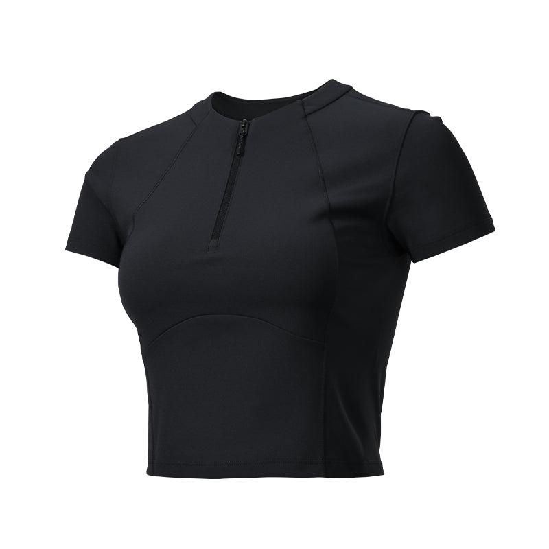 KAILAS Short Sleeve Zip T-shirt Women’s-Color-Black