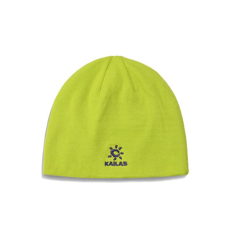 Kailas Reversible Knit Beanie Unisex-Color-lime green