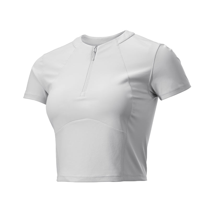 KAILAS Short Sleeve Zip T-shirt Women’s-Color-White